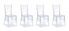 Lot de 4 chaises transparentes - Napoleon