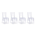 Lot de 4 chaises transparentes - Napoleon