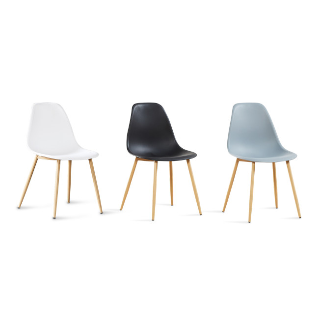 chaise scandinave avec pieds obliques - Ela