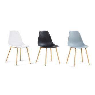 chaise scandinave avec pieds obliques - Ela
