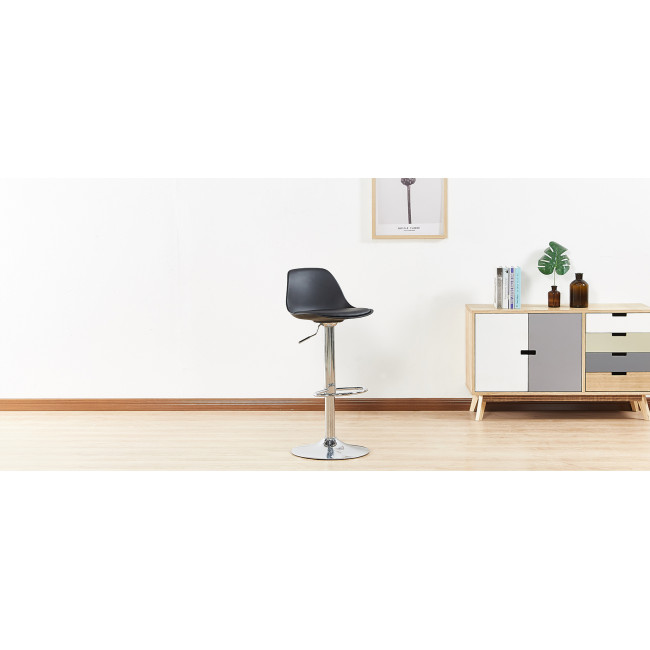 Lot de 4 tabourets noirs réglables Deki - Offre Exclusive