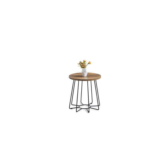 Table basse ronde en bois et metal Nova  – Stock limité !
