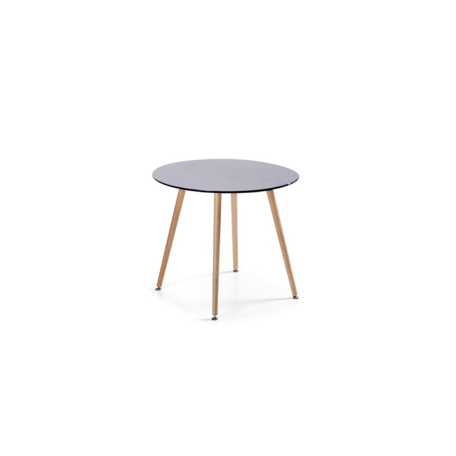 Table à manger scandinave noire 80cm Alta | A Prix Discount !