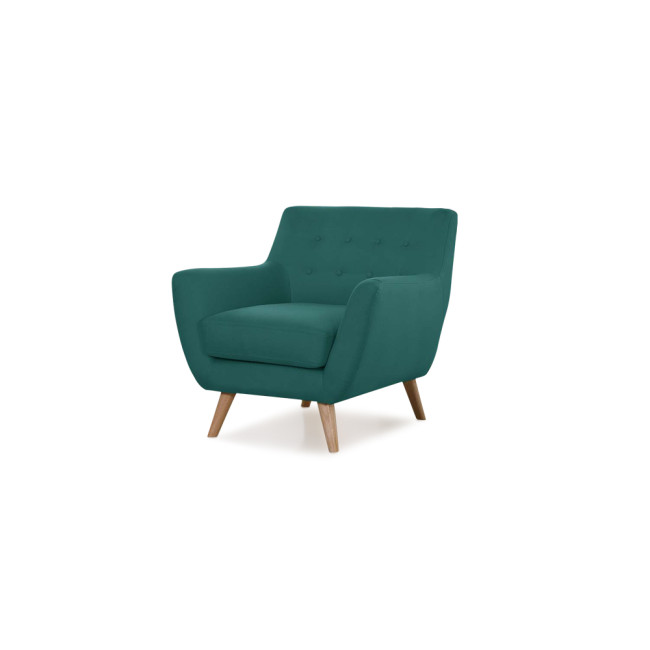 Fauteuil scandinave vert 1 place Nils - Prix imbattable
