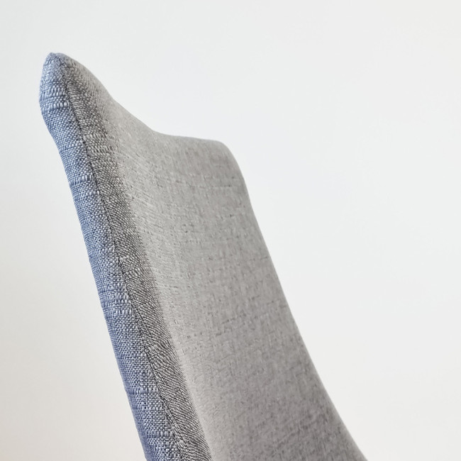 Lot de 6 chaises de salle à manger grises Minsk - Tendance Scandinave