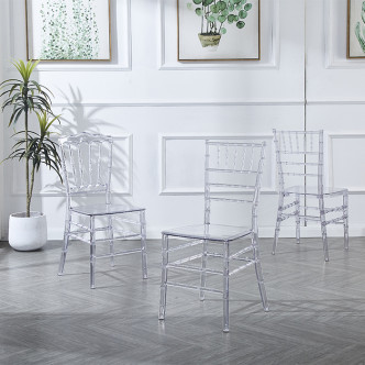 Chaise transpartente en polycarbonate Napoléon - Prix Canon !