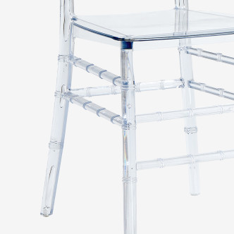 Chaise transpartente en polycarbonate Napoléon - Prix Canon !