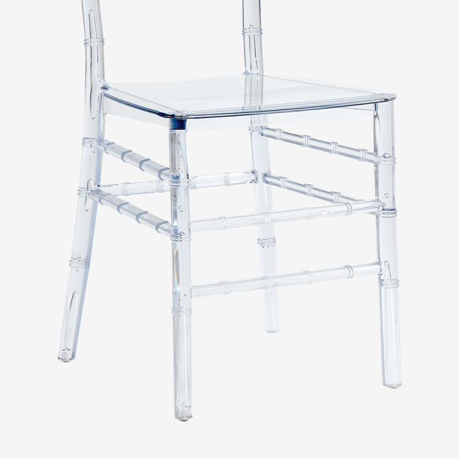 4 chaises transparentes en polycarbonate - Napoléon