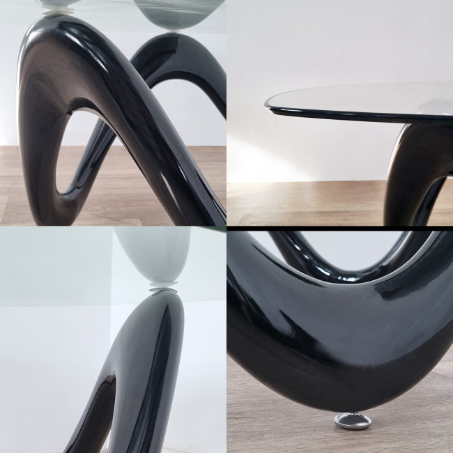 Table basse noire Niagara - Stocks Limités !