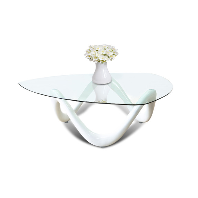 Table basse blanche de salon - Niagara