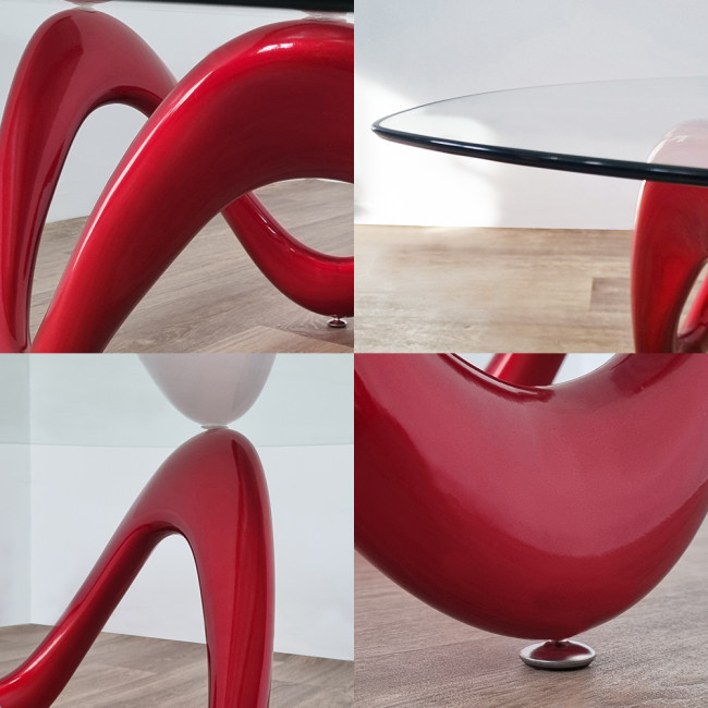 Table basse rouge Niagara | Prix Bas Garanti ! 