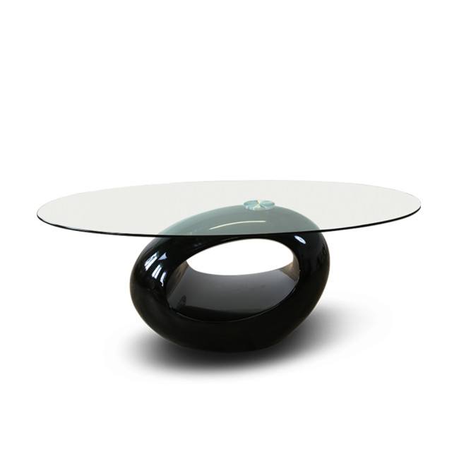Table basse noire de salon Symbiose - Prix Canon !