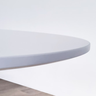 Table ronde blanche 80cm Abrezzo - Prix d'Usine