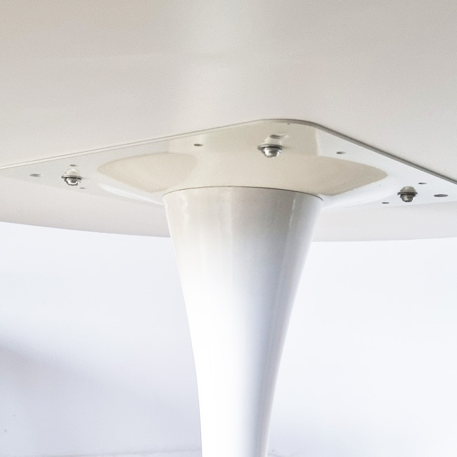 Table ronde blanche 80cm Abrezzo - Prix d'Usine