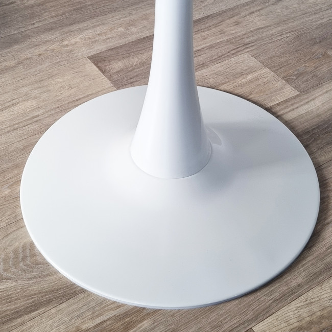 Table ronde blanche 80cm Abrezzo - Prix d'Usine