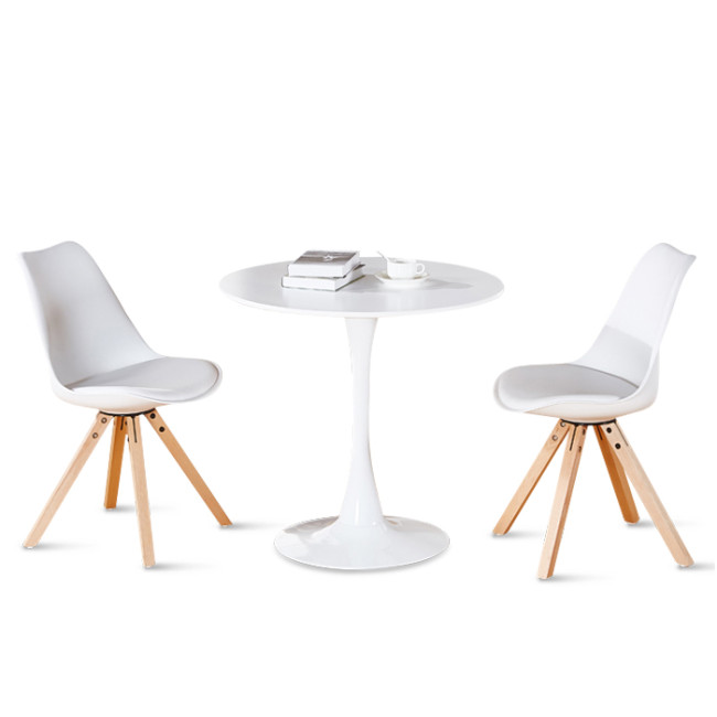 Table ronde blanche 80cm Abrezzo - Prix d'Usine