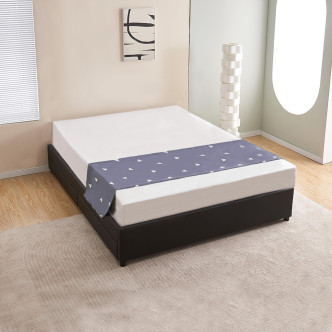 Lit 140x190 cm noir avec tiroirs de rangement et sommier - Nott