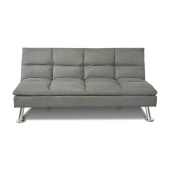 Banquette 3 places en microfibre gris - Vanan 
