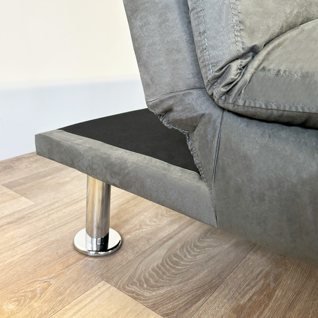 Banquette 3 places en microfibre gris - Vanan 