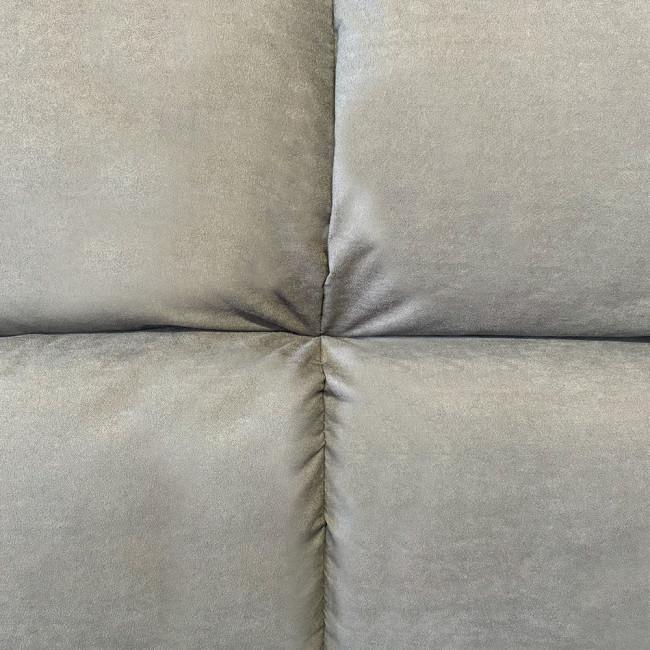 Banquette 3 places en microfibre gris - Vanan 