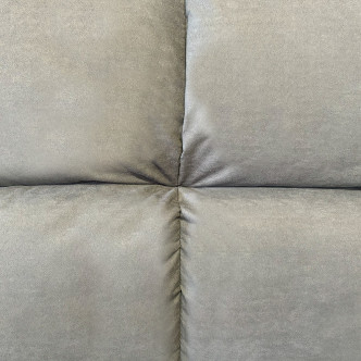 Banquette 3 places en microfibre gris - Vanan 