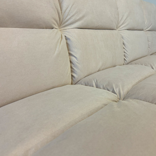 Clic clac 3 places en microfibre beige Vanan – Offre imbattable !