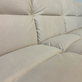 Clic clac 3 places en microfibre beige Vanan – Offre imbattable !