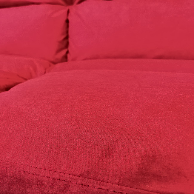 Clic clac 3 places en microfibre rouge –  Vanan 