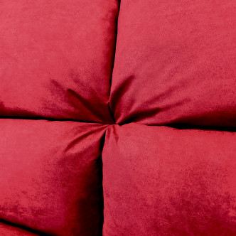 Clic clac 3 places en microfibre rouge –  Vanan 