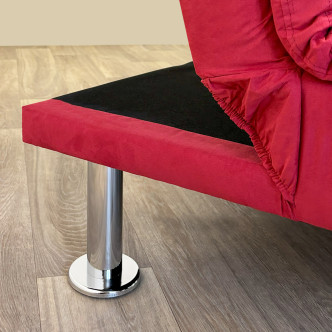 Clic clac 3 places en microfibre rouge –  Vanan 