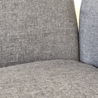 Banquette clic clac 3 places en tissu gris - Ester