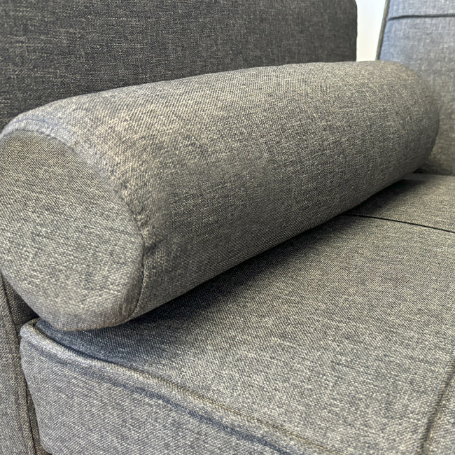 Banquette clic clac 3 places en tissu gris - Olan