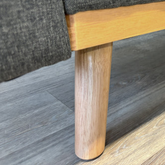 Banquette clic clac 3 places en tissu gris - Olan
