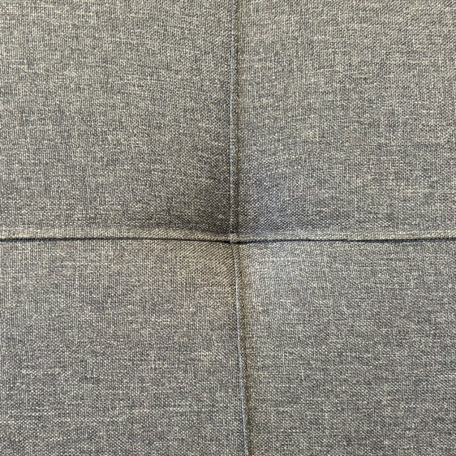 Banquette clic clac 3 places en tissu gris - Olan