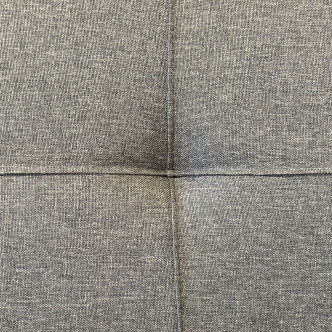 Banquette clic clac 3 places en tissu gris - Olan