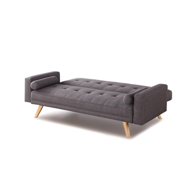 Clic clac 3 places en tissu gris Vienne - Offre Discount