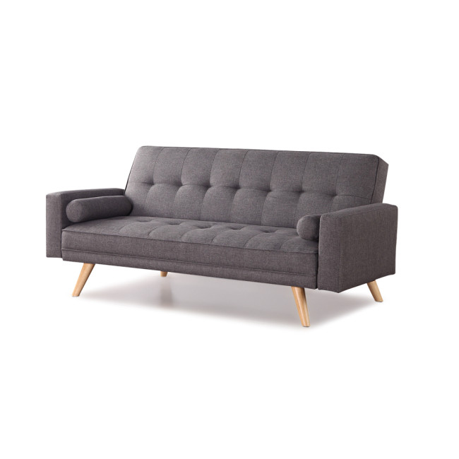 Clic clac 3 places en tissu gris Vienne - Offre Discount