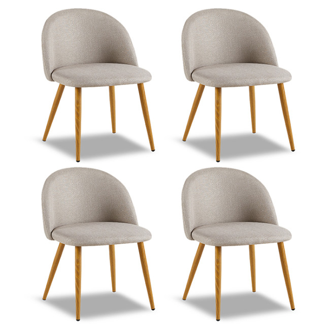 Lot de 4 chaises scandinaves beiges - Rossi

