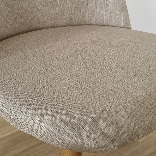 Lot de 4 chaises scandinaves beiges - Rossi

