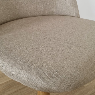 Lot de 4 chaises scandinaves beiges - Rossi


