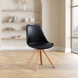 Chaise scandinave avec piètement en bois – Helsinki