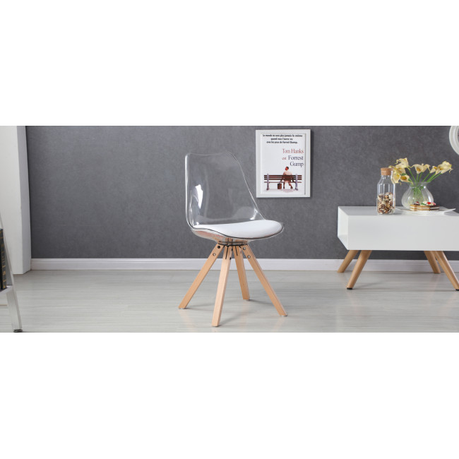 Chaise transparente en polycarbonate Helsinki – Prix canon 