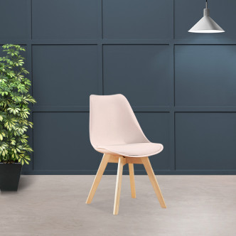 Chaise style scandinave Bjorn – Piètement en bois premium