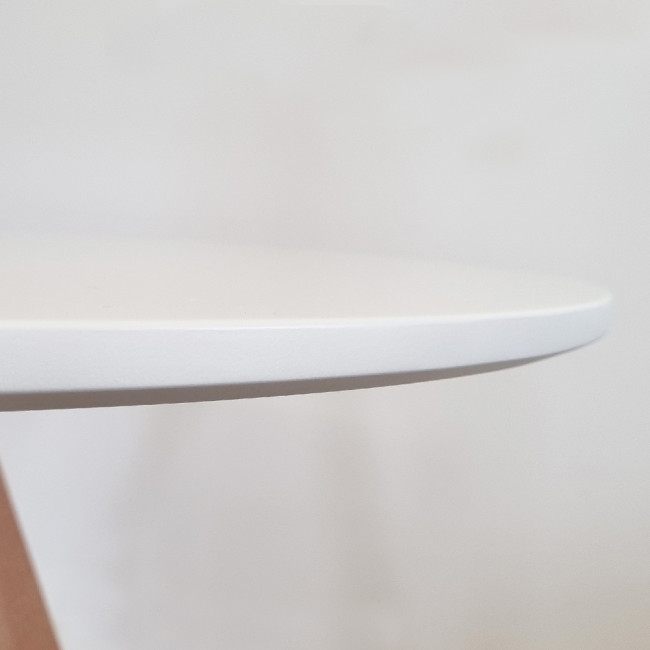 Table Ronde Blanche : Plateau 80 cm 