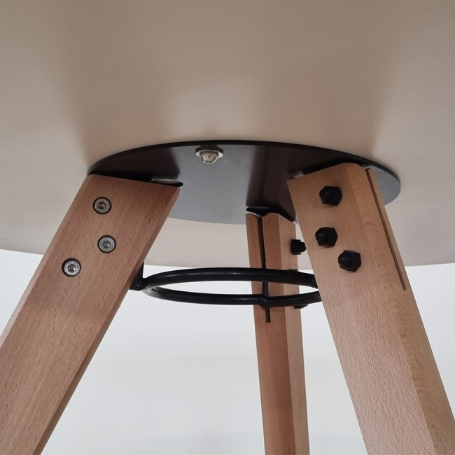 Table Ronde Blanche : Plateau 80 cm 
