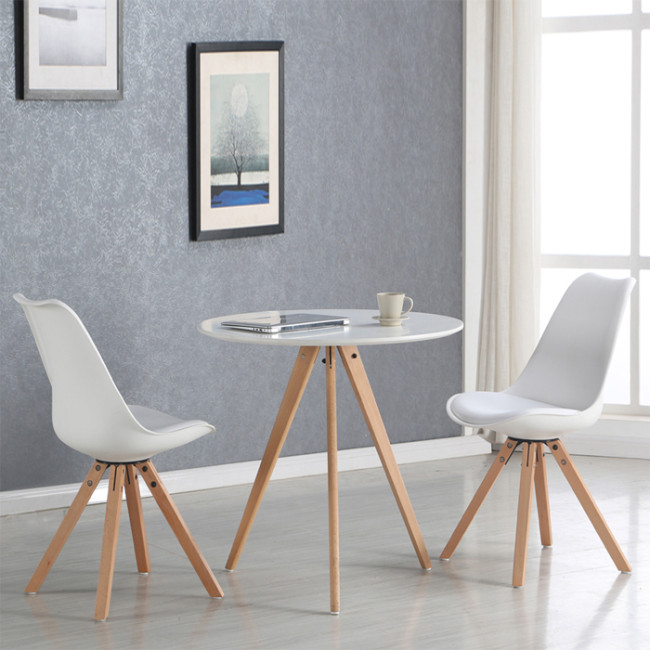 Table Ronde Blanche : Plateau 80 cm 