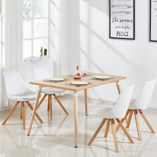 Table scandinave rectangulaire chêne 120cm - Brevik
