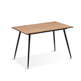 Table à manger rectangulaire scandinave chêne 120cm - Nora