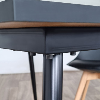 Table à manger rectangulaire scandinave chêne 120cm - Nora