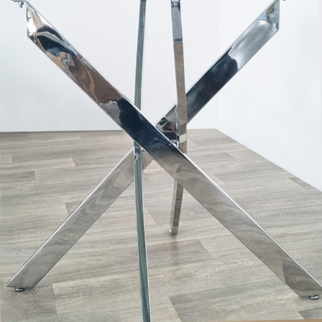 Table à manger design en verre 160cm - Astra